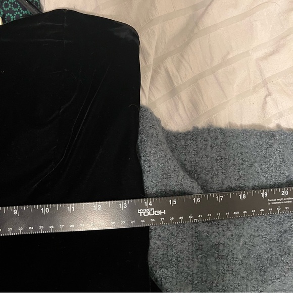 Patra Vintage Black velvet strapless lined gown 10 Fairygrunge Gothic Whimsigoth - Picture 11 of 16